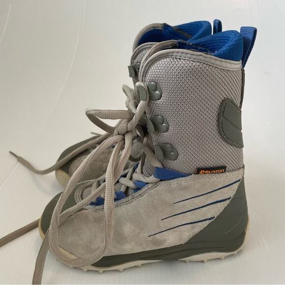 Burton freestyle youth snowboarding boots size 5 youth grey and blue - Picture 3 of 9